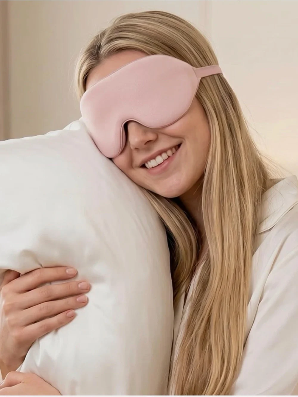 Soft Pink Sleep Mask